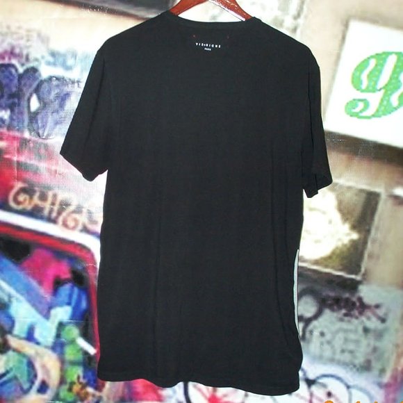 VIE+RICHE PARIS Color-Block Silver Sequin T-shirt - Picture 2 of 8